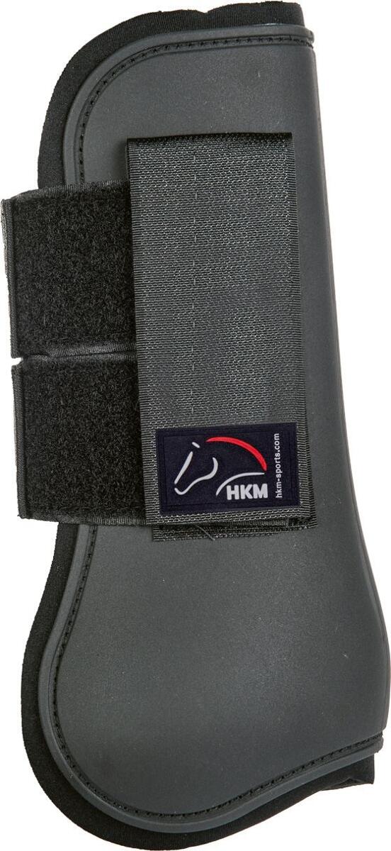 HKM HKM Premium Gamaschen, Vorderbeine, schwarz/schwarz, Warmblut