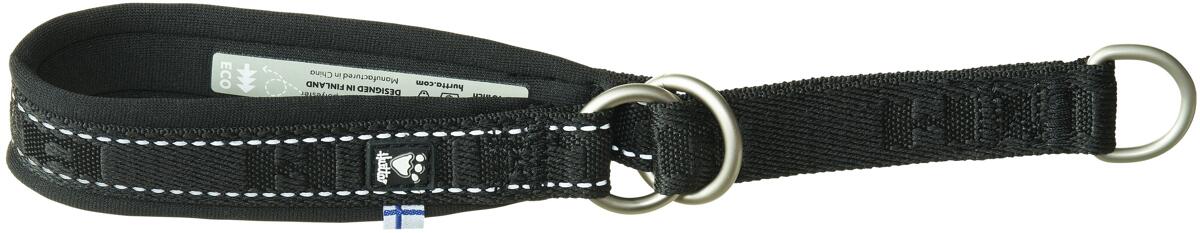 Hurtta ECO Casual Zug-Stop-Hundehalsband, raven, 45-55cm