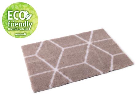beeztees Eco Drybed Qub Bench Liegekissen, beige/weiß, 121x78cm