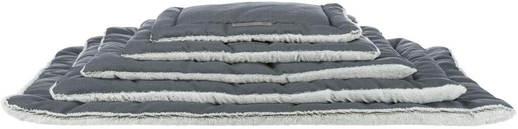 Trixie Farello Liegematte, Plüsch/Webstoff, 110x75cm, weiß-grau/grau