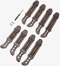 Set di cinturini di ricambio per ghette LeMieux Exo-Flex, marrone, L