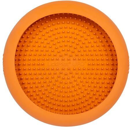 LickiMat UFO Schlecknapf, ø19x4cm, orange