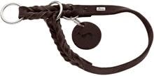 Collare da dressage HUNTER Solid Education, marrone scuro, taglia S-M