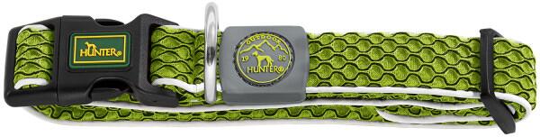 Hunter Hilo Vario Basic Hundehalsband mit Kühleffekt, limette, S-M