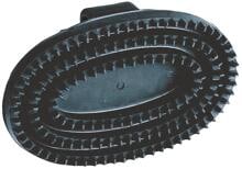 Erpice in gomma Haas ovale, nero