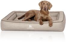 Knuffelwuff Montego, lettino ortopedico per cani, 120x100 cm, grigio