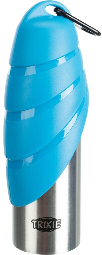 Trixie Flasche mit Trinknapf, Edelstahl/Kunststoff, 0,75L, farblich sortiert