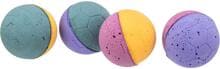 Palline Trixie, in gomma morbida, ø 4,5 cm, 4 pezzi, colori assortiti