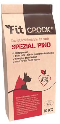 cdVet Fit-Crock Spezial Trockenfutter mit Rind, 10kg