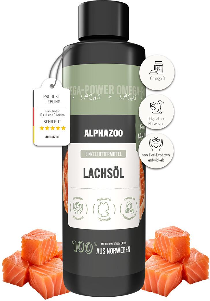 alphazoo Lachsöl für Hunde, 250ml