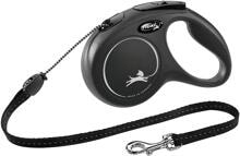 flexi Classic Seil Rollleine, schwarz, 5m, M