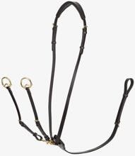 Martingala da corsa LeMieux Kudos, marrone/ottone, pony