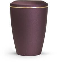 Urna per animali Völsing Lina Edition, fascia dorata spazzolata, colore "velvet berry", 2,8 L