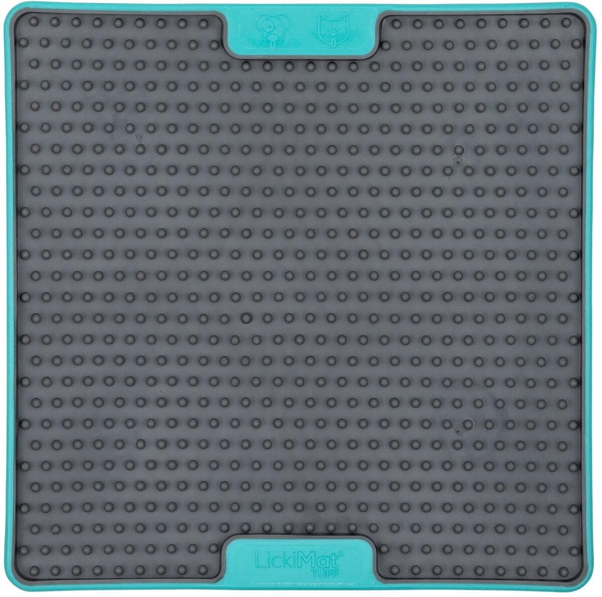 LickiMat Tuff Soother Cat Futtermatte, 20x20cm, turquoise