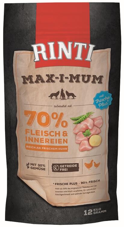 Rinti Max-i-Mum | mit Rind | getreidefreies Hundefutter | 4 kg