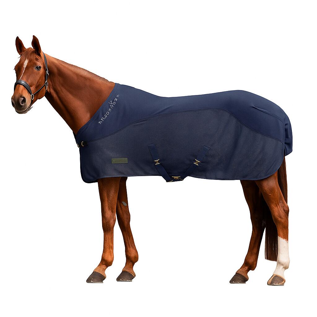 Waldhausen Comfort Fleece Fliegendecke, nachtblau, 165cm