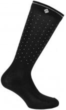 Calzini EQUITHÈME Kamilia Je t'aime, neri, taglia 34-36