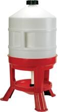 Abbeveratoio per pollame KERBL Hobbyfarming Gold, 30 litri, rosso/bianco
