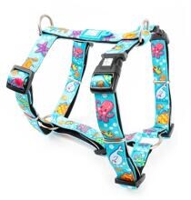 Max & Molly Blue Ocean Dog Harness, M