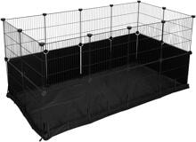 KERBL Pet Hoppla indoor enclosure with nylon floor, 24 elements, 144x72x72cm