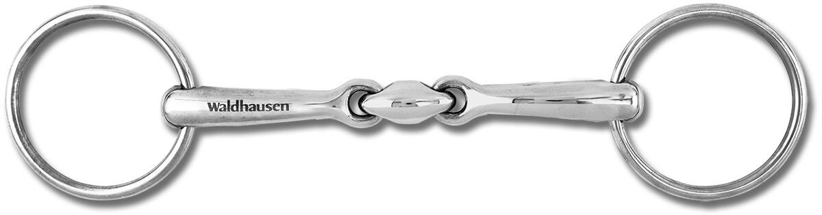 Waldhausen Unterlegtrense, doppelt gebrochen, 13,5cm