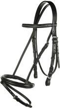 HKM Economic Snaffle, black, thoroughbred