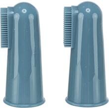 Trixie Finger-Zahnbürsten-Set, Silikon, Hund/Katze, 6cm, 2 Stück