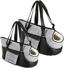 KERBL Pet Chiara Tragetasche, grau/schwarz