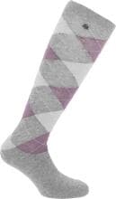 Calzini EQUITHÈME Argyle, grigio/viola, 35-38
