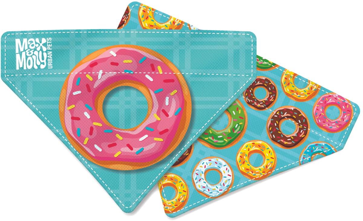 Max & Molly Donuts Bandana Hundehalstuch, L