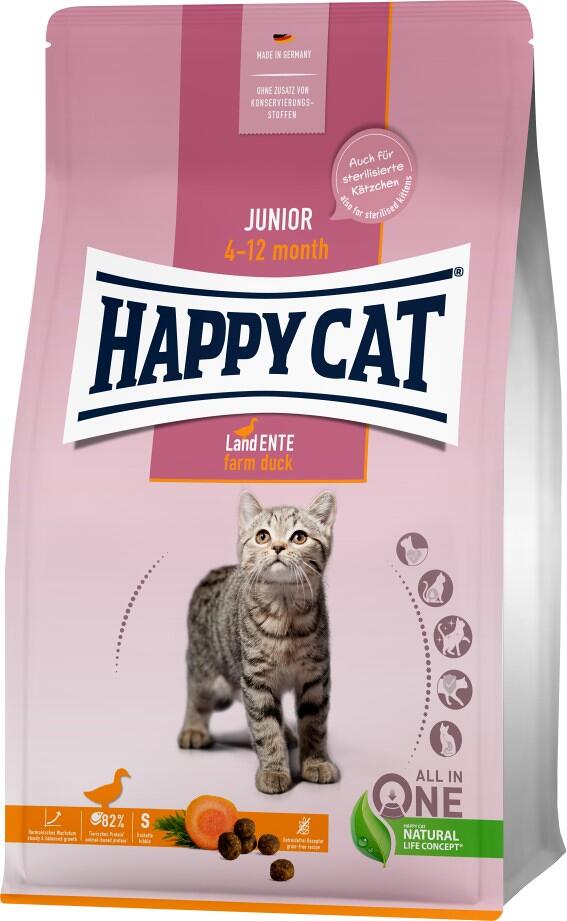 HappyCat Junior | mit Land-Ente | Katzenfutter | 1.3 kg