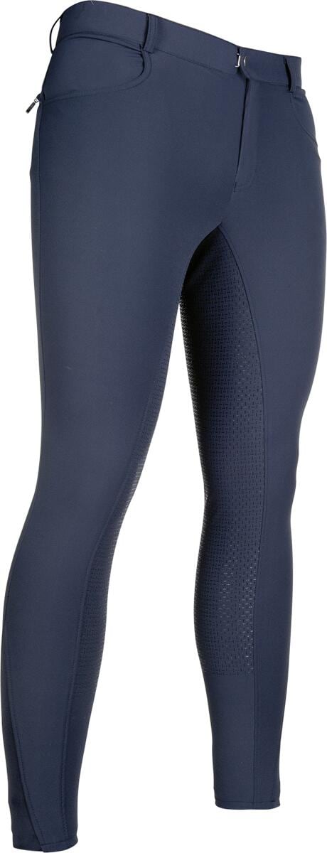 HKM Sportive Herren Reithose, Silikon-Vollbesatz, dunkelblau, 52
