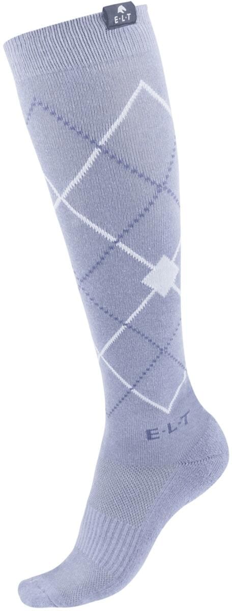 ELT Argyle Reitsocken, blaugrau, L