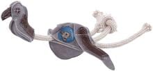 Knuffelwuff Geier Wildleder-Hundespielzeug mit Seil, 40cm