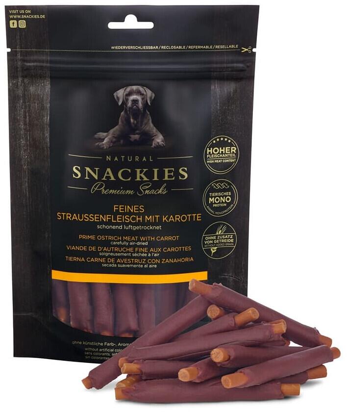 Snackies Feines Straussenfleisch mit Karotte, 150g