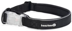 beeztees Parinca Premium Halsband, schwarz, 45-50x2,5cm