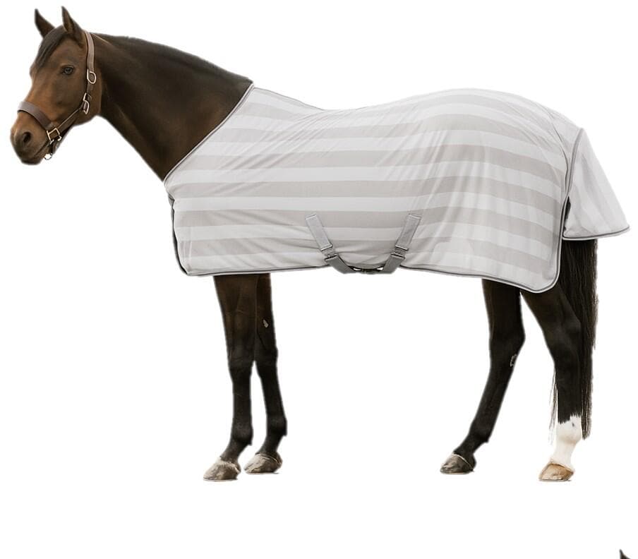 Waldhausen Economic Fliegendecke Kreuzbegurtung, silbergrau, 135cm