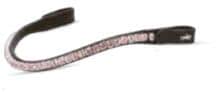 Schockemöhle SP Siena Stirnband, dark brown/rose, WB