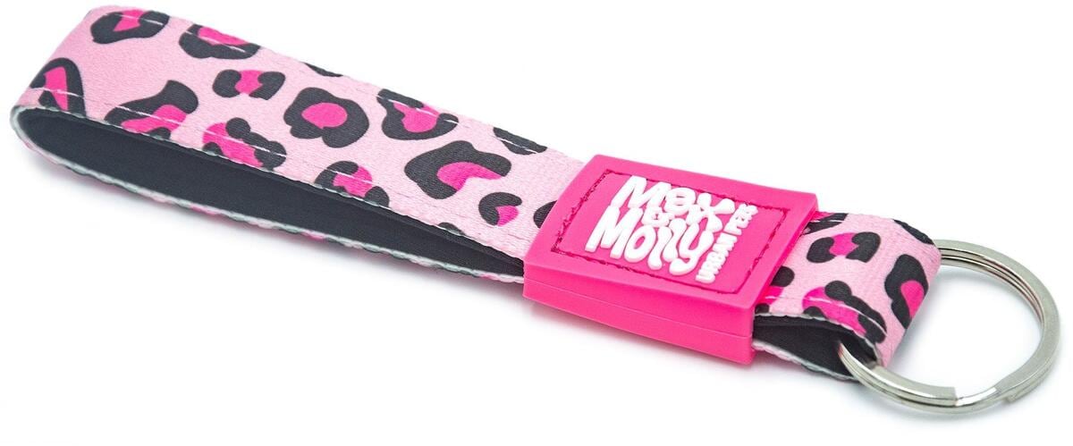 Max & Molly Schlüsselanhänger, Leopard Pink