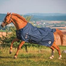 HorSeven Regendecke 600D, marine, 135cm