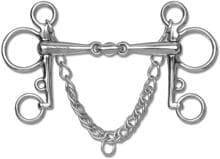 Waldhausen Pelham bit, double broken