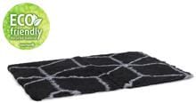 beeztees Eco Drybed Qub Bench cuscino per sdraiarsi, nero/grigio, 121x78cm