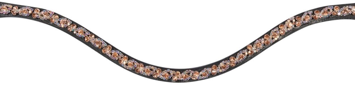 HKM Starlight Stirnband, bernstein, Warmblut