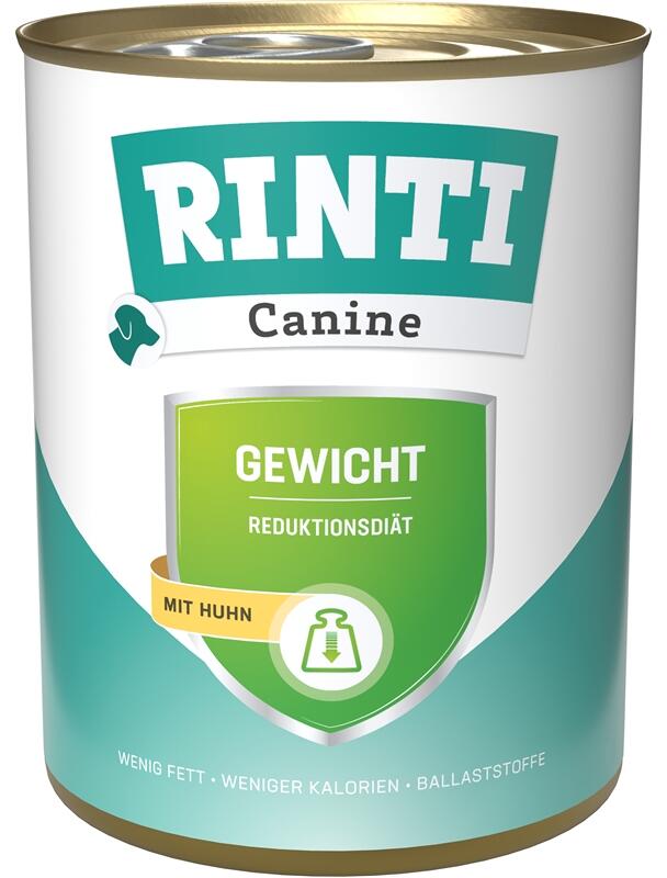 Rinti Canine Gewicht Reduktionsdiät Nassfutter mit Huhn, 6x800g