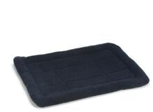 letto in pelle d'agnello beeztees, blu, 76x56x6cm