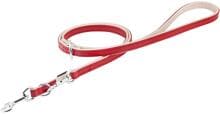 Knuffelwuff Ticino Hundeleine, verstellbar, 200cm, 2cm, rot/beige