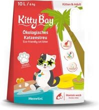 Kitty Bay Meowtini Katzenstreu, Maniokmehl, weiß, 10L