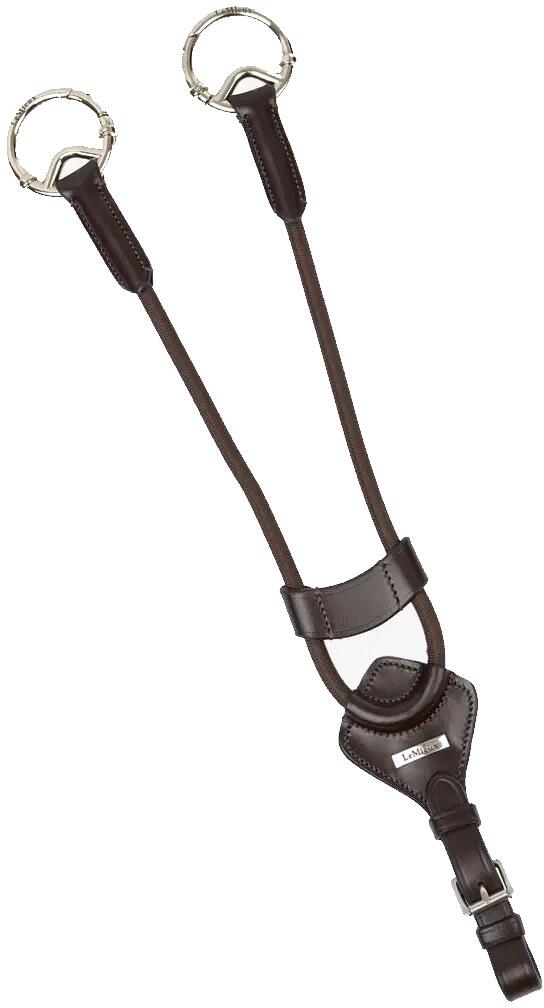 LeMieux Elastischer Martingalaufsatz, braun/silber, Full