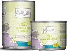 Mjamjam DUO Senior Katzenfutter mit Ente & Kaninchen