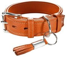Hunter Cannes Hundehalsband, Rindernappaleder, orange